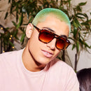 Óculos Oversized Espelhado Unissex – Lentes UV400 e Design Moderno