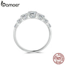 Anel Feminino Coração Moissanite D Color VVS1 – Prata 925 Luxo para Noivado e Casamento