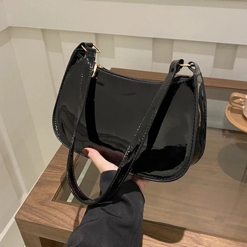 Bolsa Feminina Retrô de Couro PU – Underarm Bag Estilosa e Moderna