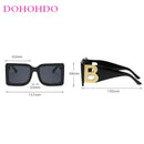 Óculos de Sol Quadrado Luxury Premium – Design Retrô, Proteção UV400