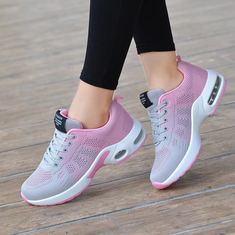 Tênis Feminino Esportivo FlyWeave – Conforto, Estilo e Tecnologia Air Cushion