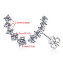 Brincos Moissanite D-Color 925 Prata – Luxo Certificado GRA