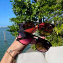 Óculos Oversized Espelhado Unissex – Lentes UV400 e Design Moderno