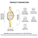 Relógio Feminino YaLaLuSi – Elegância Minimalista com Pulseira Estilo Bracelete