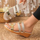 Sandálias Femininas Conforto 2025 – Couro Macio, Solado Grosso e Design Artesanal em Palha